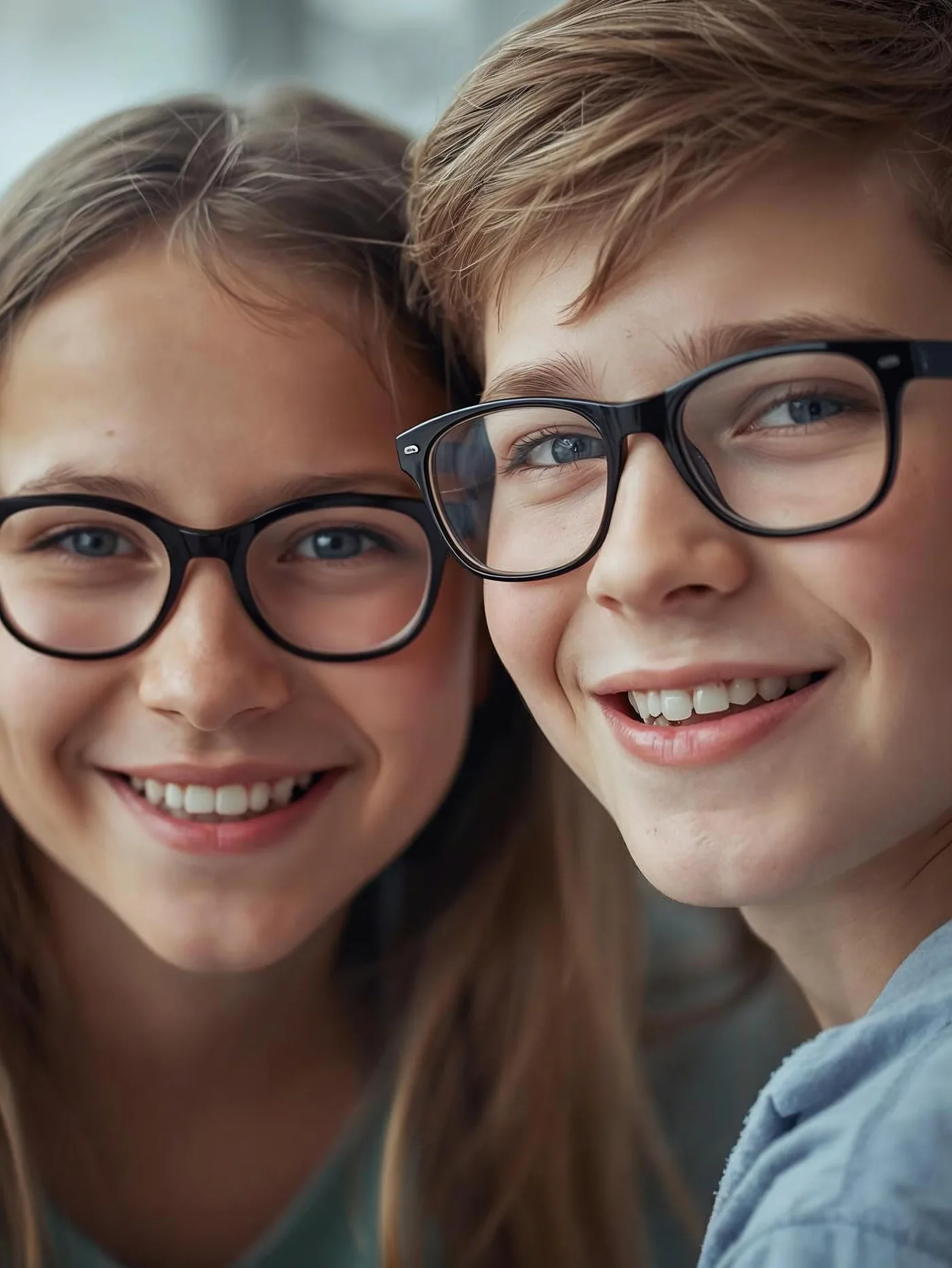 Bambini con i loro occhiali Ingrovision